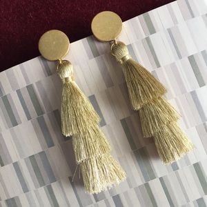 sale | j crew | tiered tassel earrings